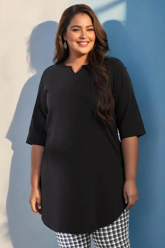 Plus Size Black Tunic