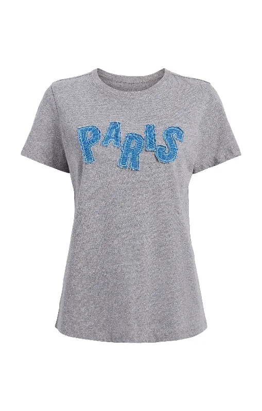 Patched Denim Paris Tee