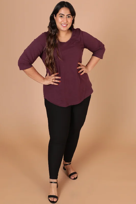 Plus Size Plum Tshirt