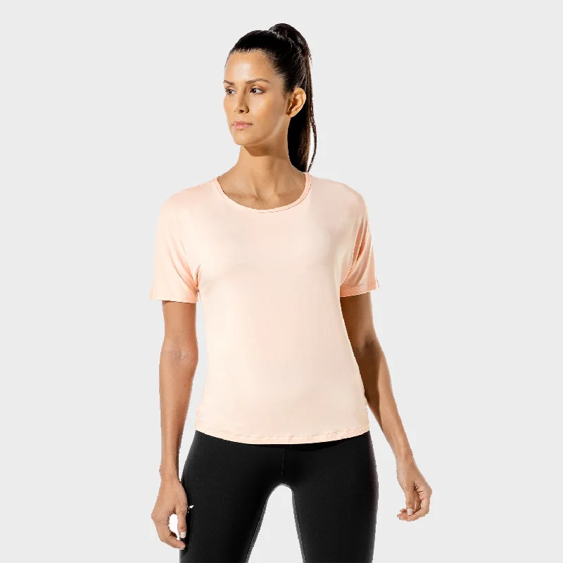 Women's Fitness - Oversized Tee - Peachy Keen