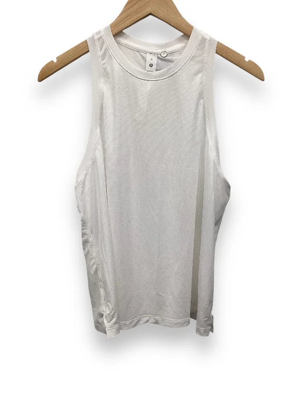 Athletic Tank Top By Lululemon In White, Size: 12