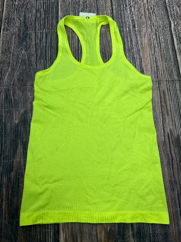 Athletic Tank Top By Lululemon In Yellow, Size: S