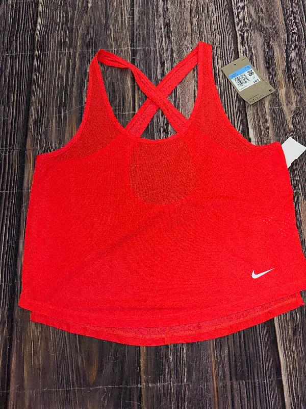 Athletic Tank Top By Nike In Pink, Size: M