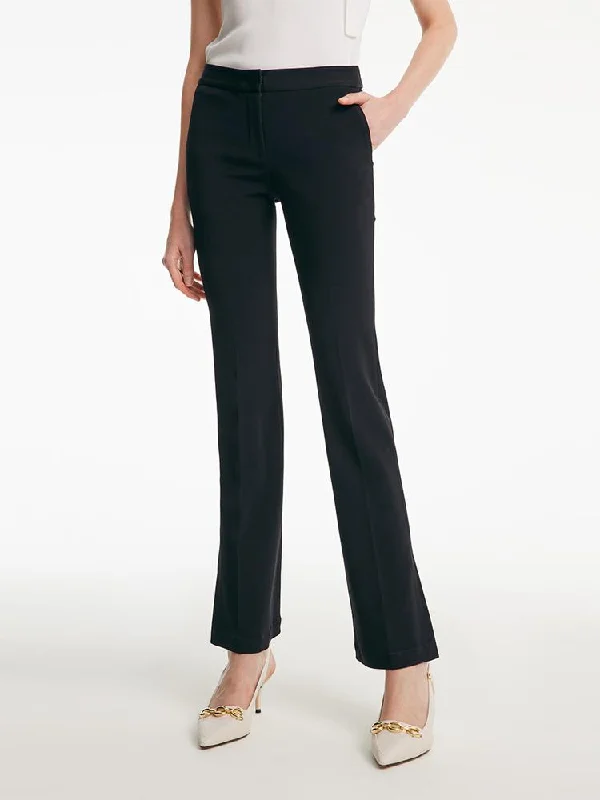 Acetate Stretchy Slight Flared Pants