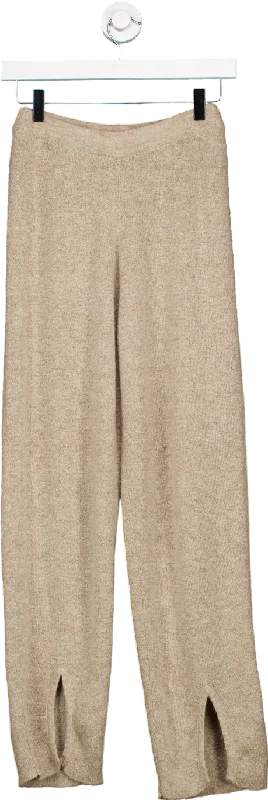 Miss Rosier Beige Knitted Trousers S