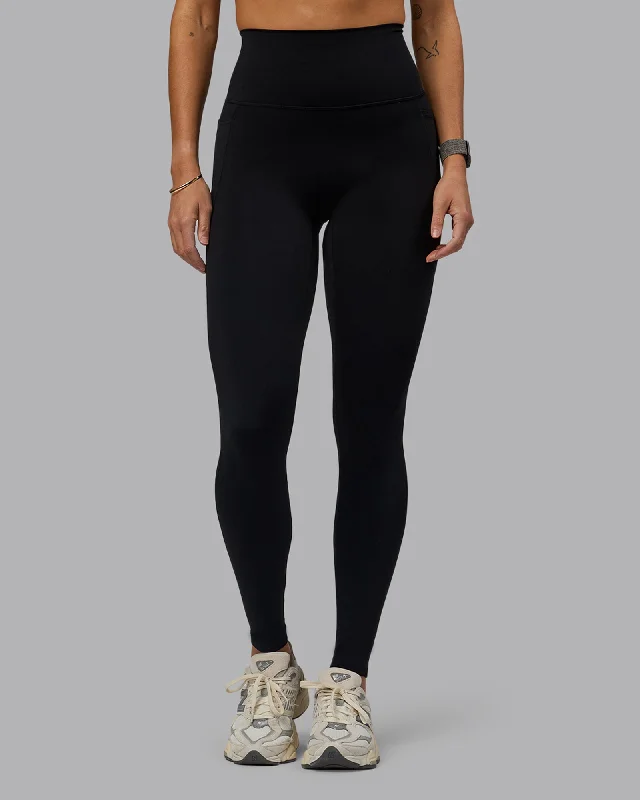 Elixir X-Long Leggings With Pockets - Black