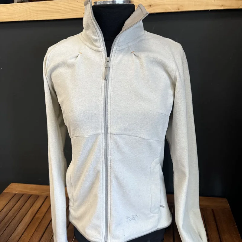 Arc'teryx - Women's Caliber Full-Zip Fleece - MSRP comp $220: White-women-MD