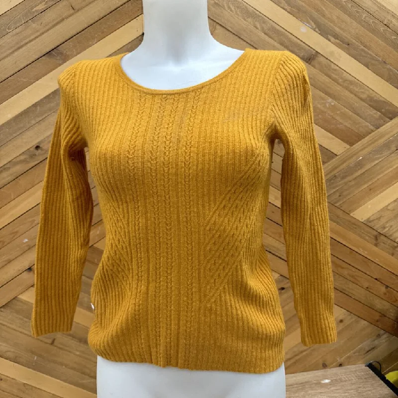 Cynthia Rowley - Women's Merino Wool Sweater: Yellow-women-MD