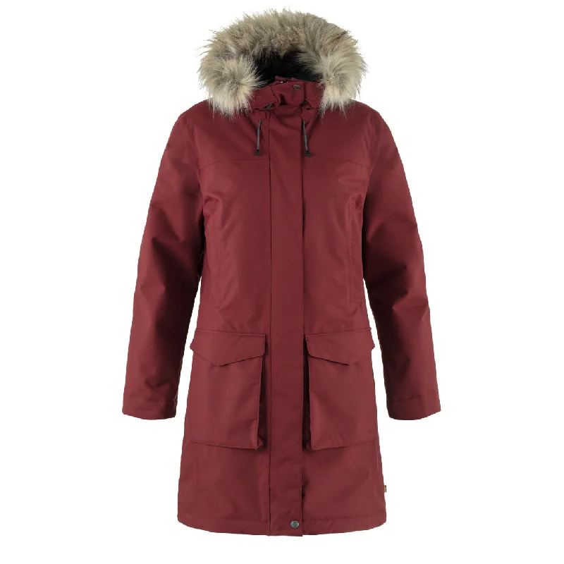 Fjallraven Womens Nuuk Lite Parka Bordeaux Red