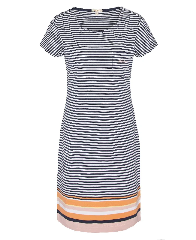 Harewood Stripe Dress - Navy Multi Stripe