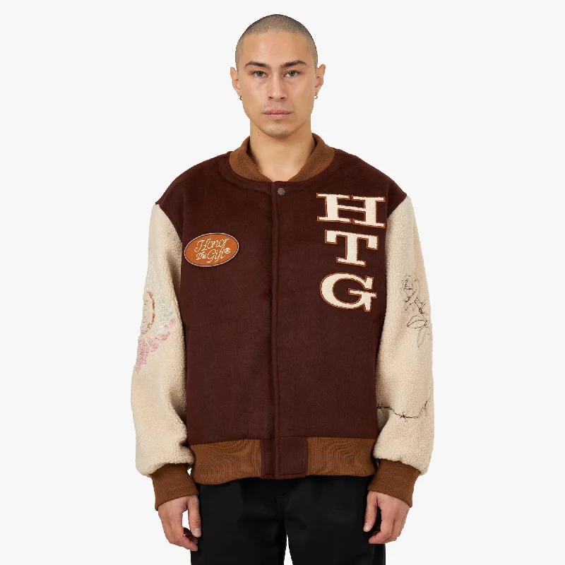 Honor The Gift HTG Letterman Jacket / Brown