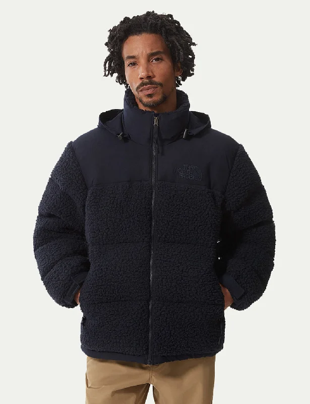 North Face Sherpa Nuptse Jacket - Aviator Navy Blue