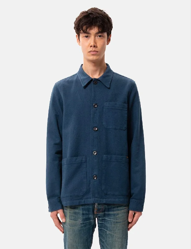 Nudie Barney Worker Jacket - Indigo Blue