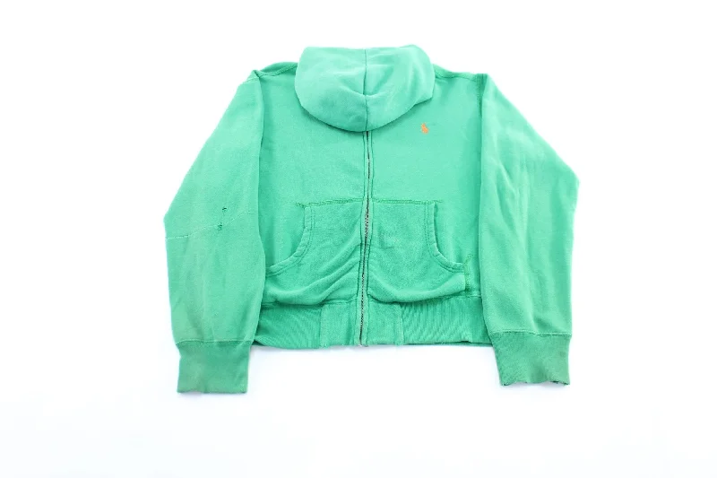 Polo by Ralph Lauren Embroidered Logo Green Zip Up Hoodie