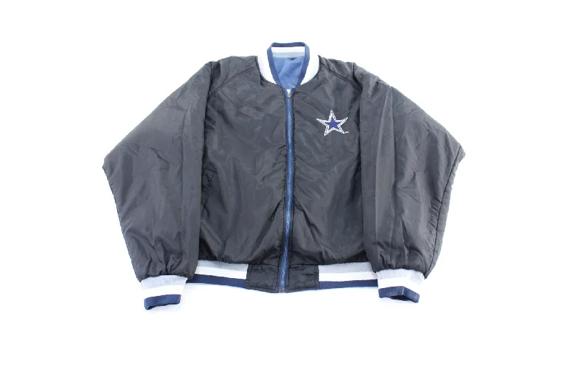 Vintage Dallas Cowboys Embroidered Reversible Zip Up Jacket