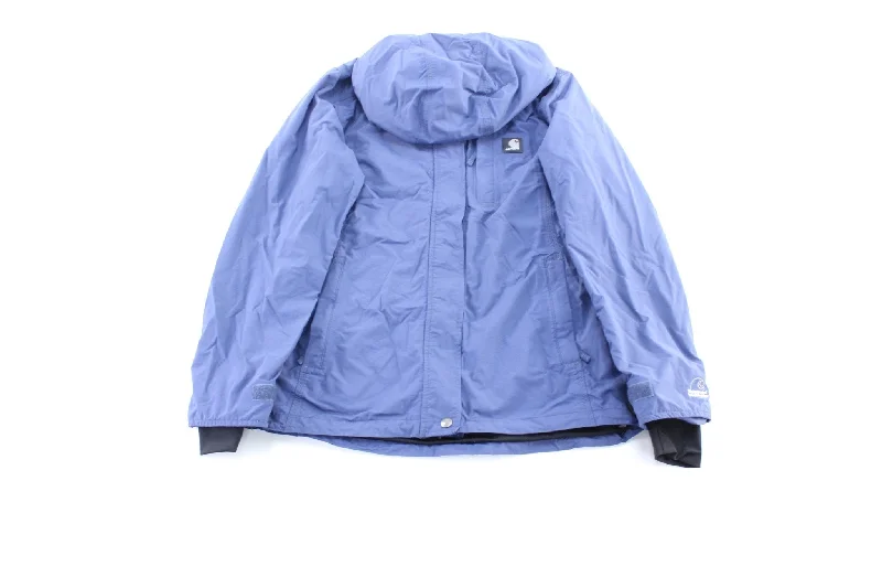 Women's Carhartt Logo Patch Blue Zip Up Jacket