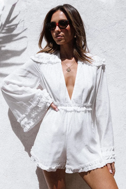 Bettina Playsuit - White