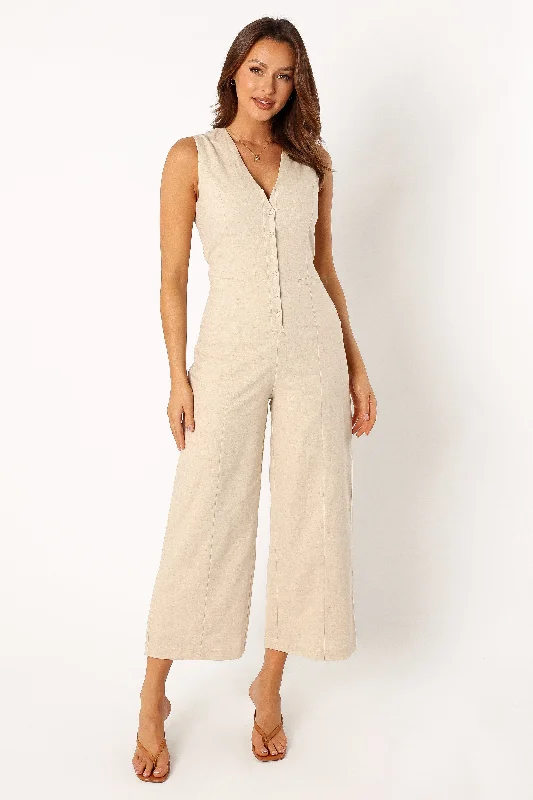 Hartford Jumpsuit - Oatmeal