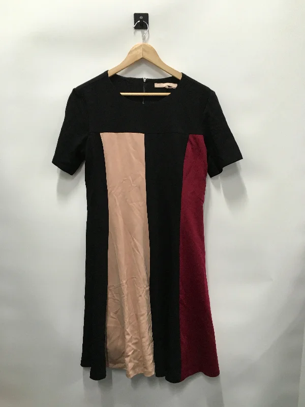 Black & Red Dress Casual Midi Hutch, Size L