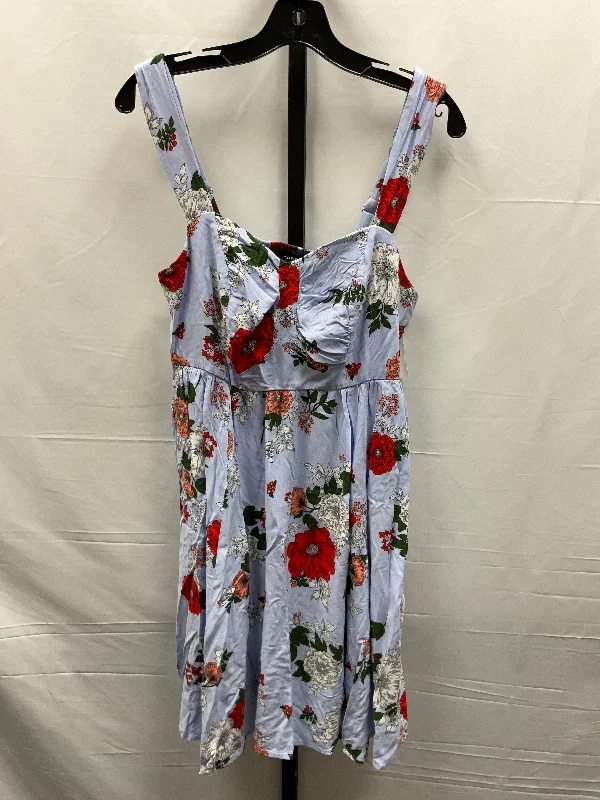 Floral Print Dress Casual Midi Torrid, Size Xl