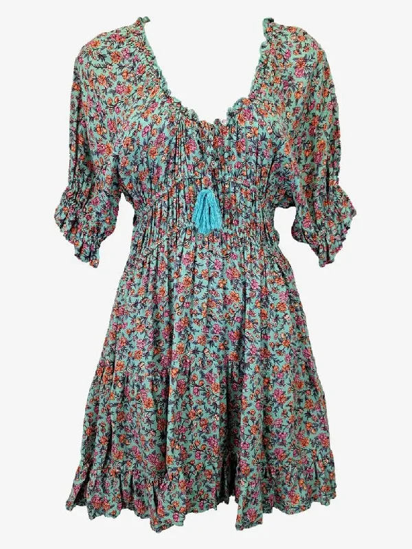 Arnhem Boho Flounced Hem Mini Dress Size 8