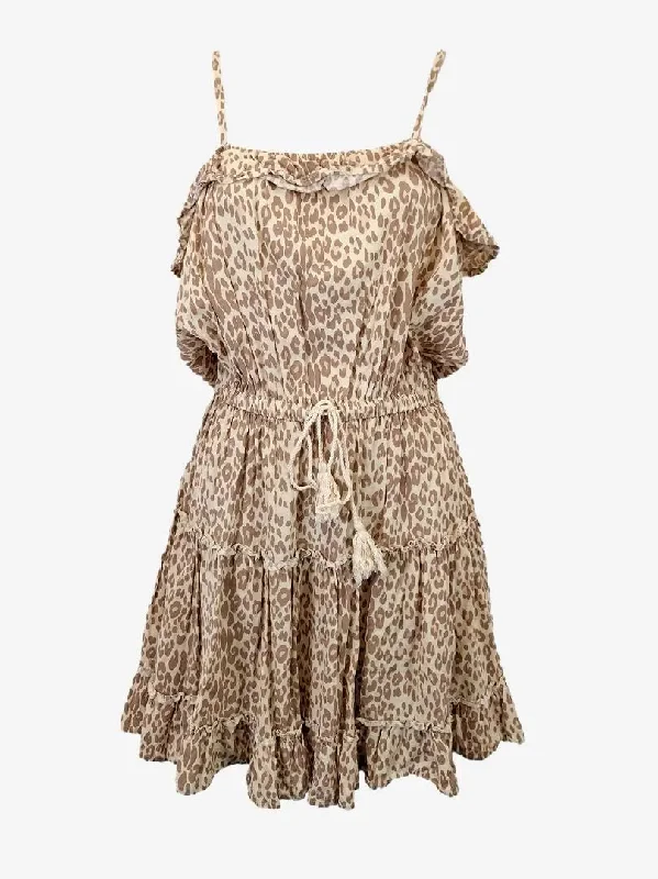 Girl and The Sun Leopard Summer Mini Dress Size S