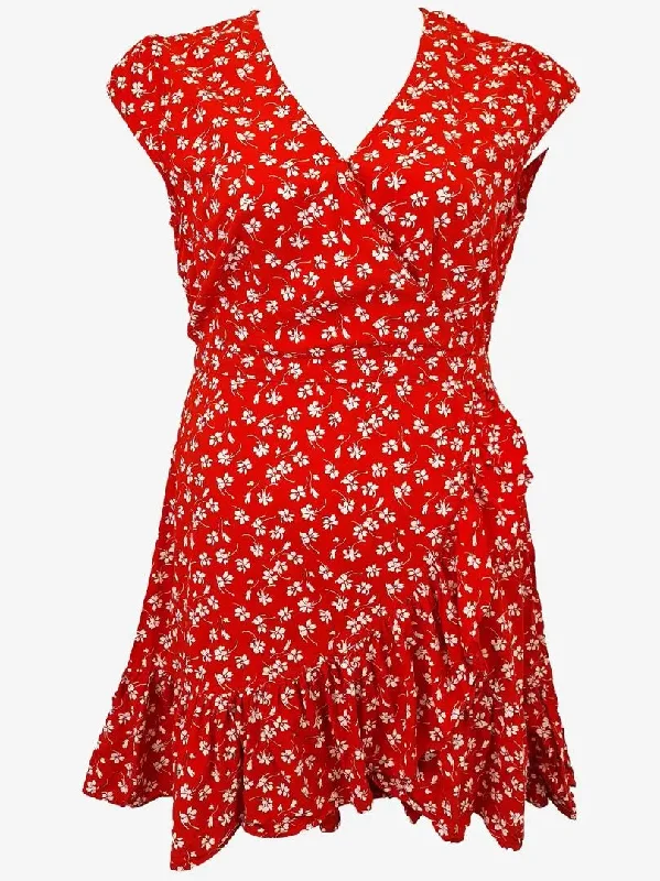 J.Crew Cherry Blossom Ruffle Mini Dress Size 10