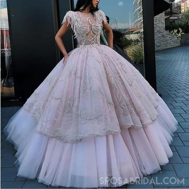 A-line Gorgeous Elegant High Quality  Custom Made Unique Design Prom Dresses, party queen dress, PD1076